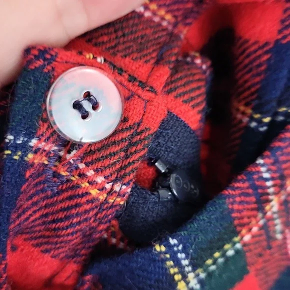 Pendleton 100% Wool Long Skirt Pleated Plaid Red 25" Waist - Picture 5 of 6